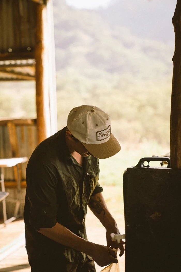 Seager Uncle Bill Snapback Cream/Khaki