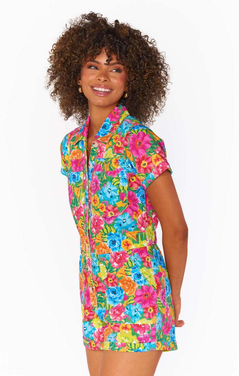 Show Me Your Mumu Cannon Romper- Bright Floral 