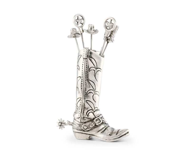 Vagabond House Western Boot Cheese Pick Set