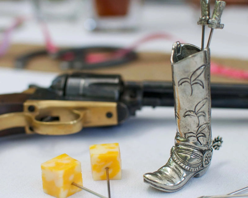 Vagabond House Western Boot Cheese Pick Set