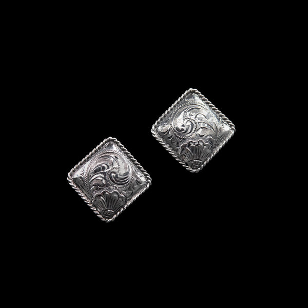 The Silver Iris Western Earrings