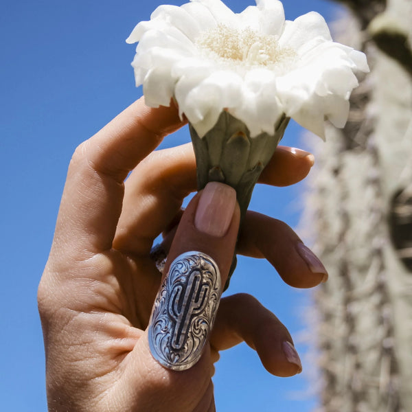 The Saguaro Statement Ring- Size Adjustable 