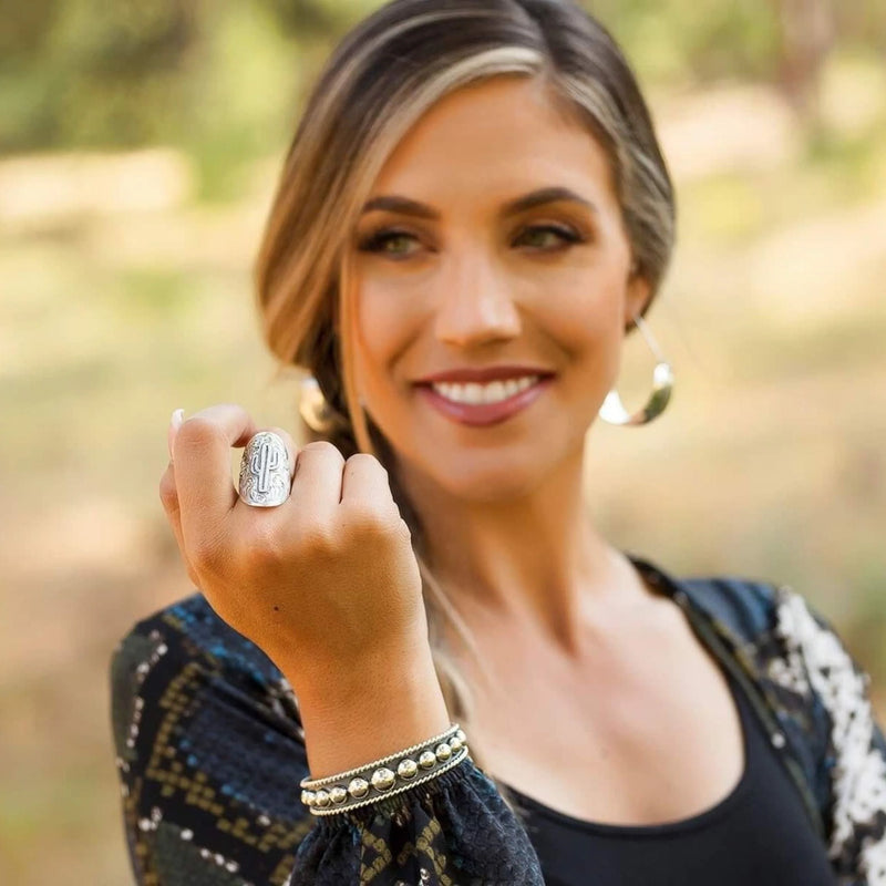 The Saguaro Statement Ring- Size Adjustable 