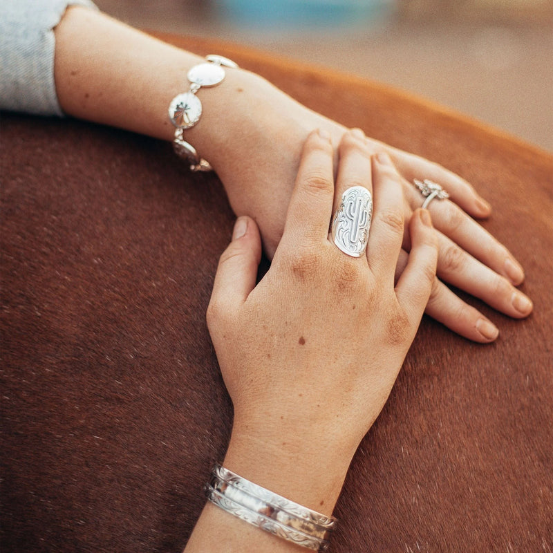 The Saguaro Statement Ring- Size Adjustable 