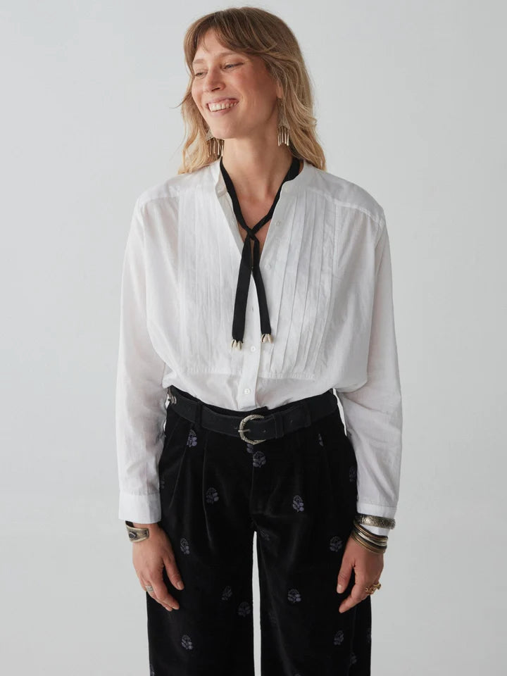 Maison Hotel Yves Blouse - Tuxedo Off White