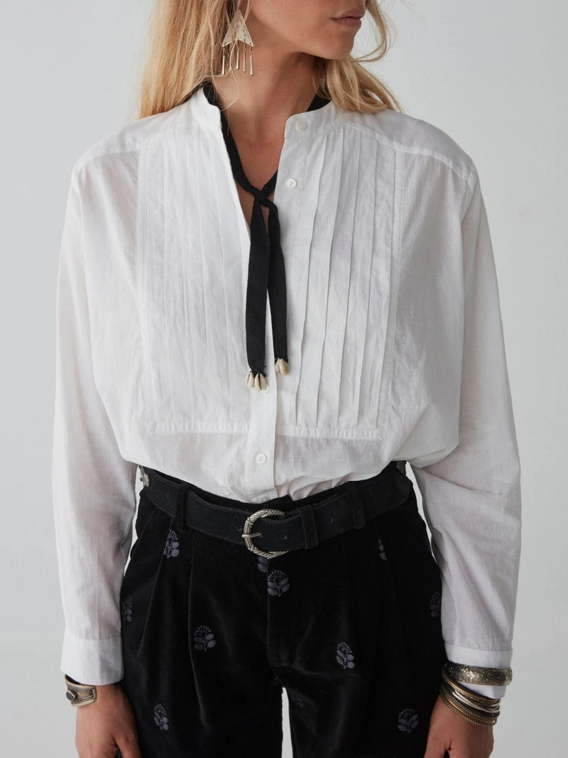 Maison Hotel Yves Blouse - Tuxedo Off White