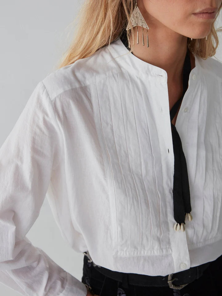 Maison Hotel Yves Blouse - Tuxedo Off White