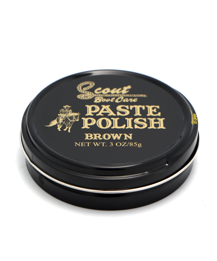 Scout Leather Boot Polish Paste - Brown