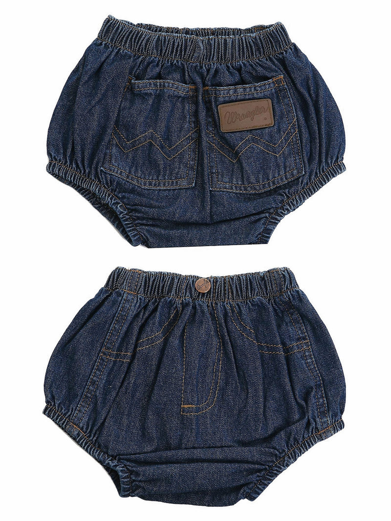 Front and back of denim Wrangler bloomers