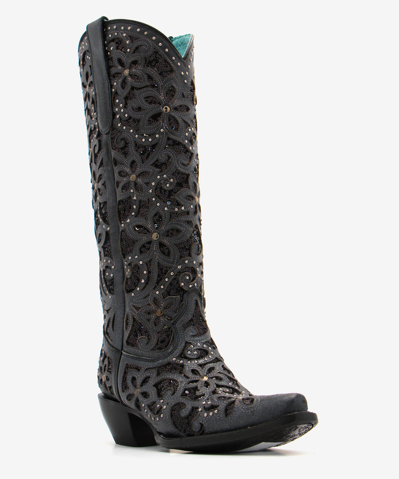 Corral Women's Glitter and Glam Boot in Black