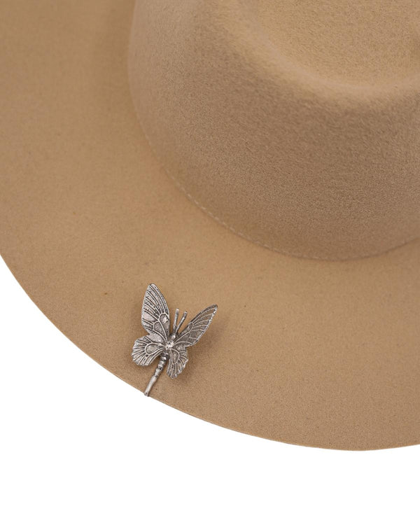 sterling silver butterfly hat token