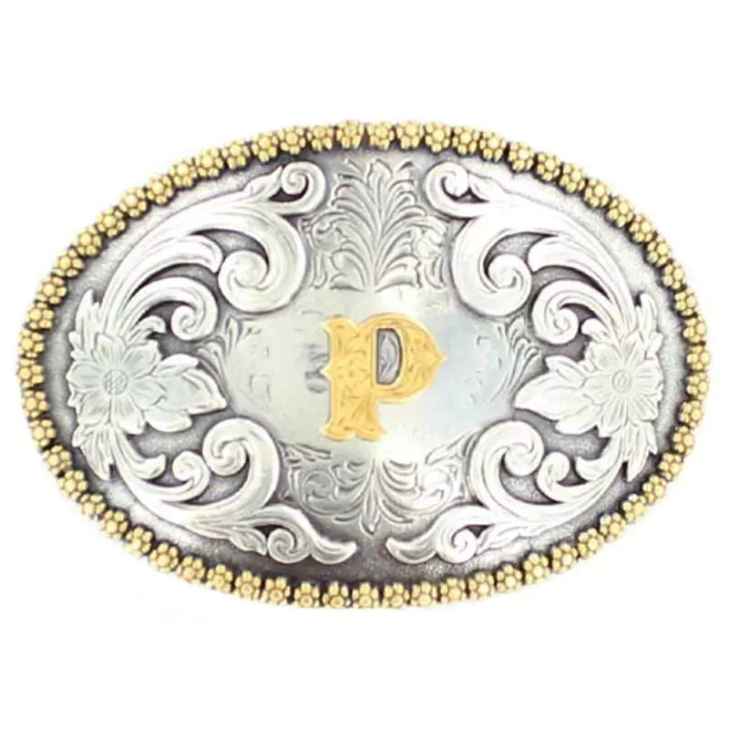 P INITIAL BUCKLE