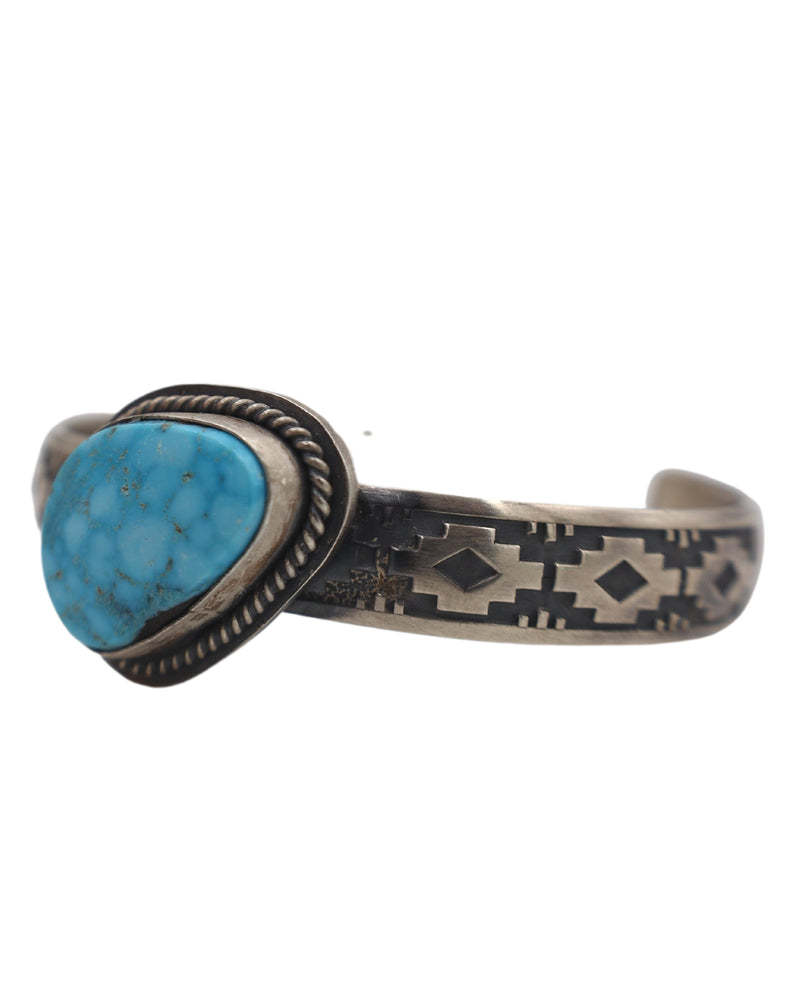 ABSTRACT TURQUOISE AZTEC BAND CUFF
