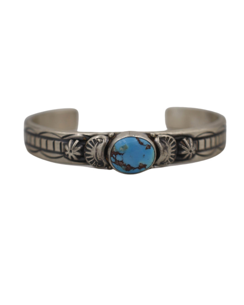 SINGLE TURQUOISE OVAL CUFF