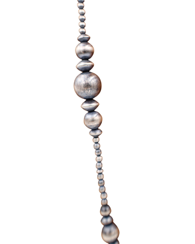 32" NAVAJO PEARL MIX BEADS NECKLACE