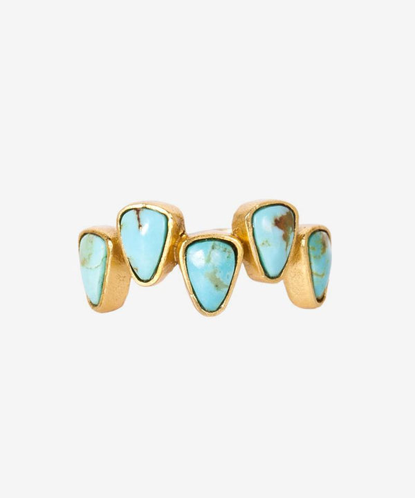 CHRISTINA GREENE STEPPING STONES WITH TURQUOISE RING