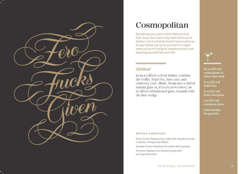 CLASSY AS FUCK COCKTAILS BOOK