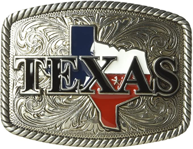 Rounded Square Painted Texas Buckle