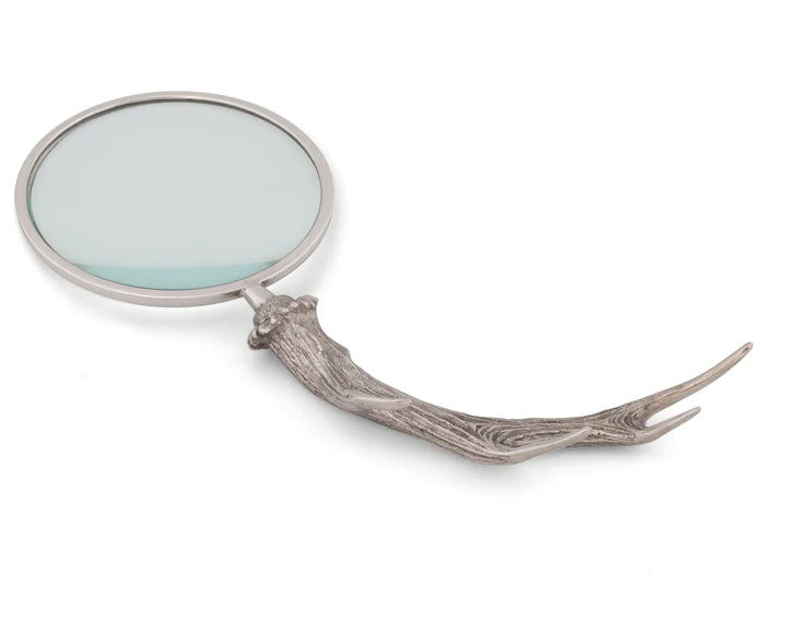 ARTHUR COURT PEWTER ANTLER MAGNIFIER