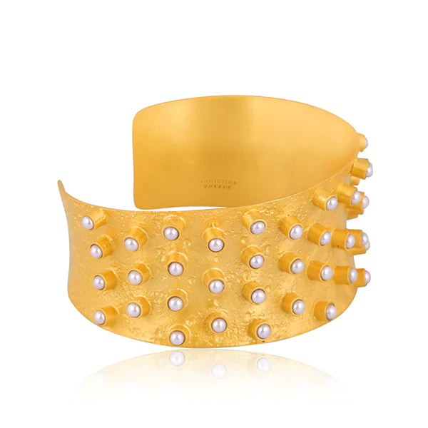 CHRISTINA GREENE SUNBEAM PEARL CUFF