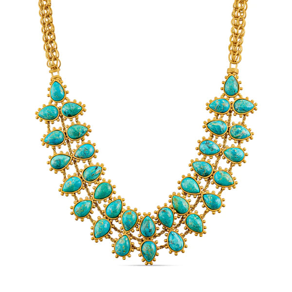 CHRISTINA GREENE TURQUOISE RIO COLLAR NECKLACE