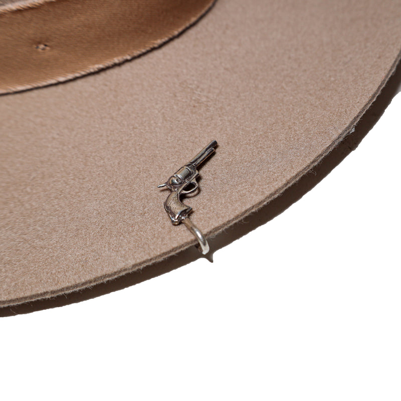 sterling silver revolver hat token