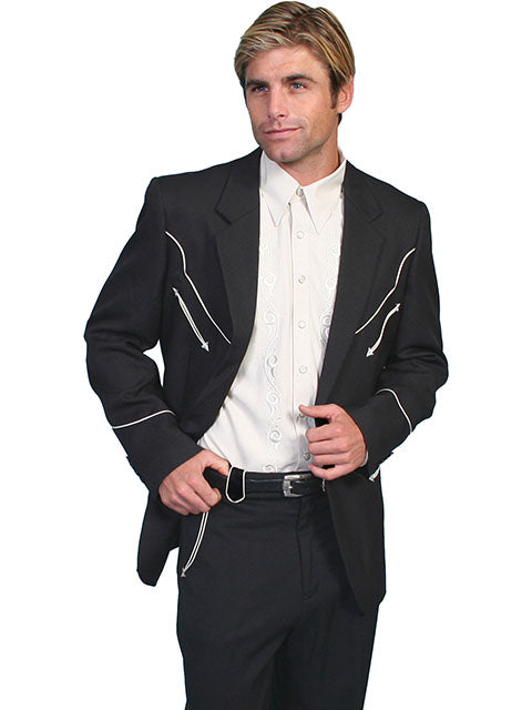 SCULLY MEN'S PIPED BLAZER