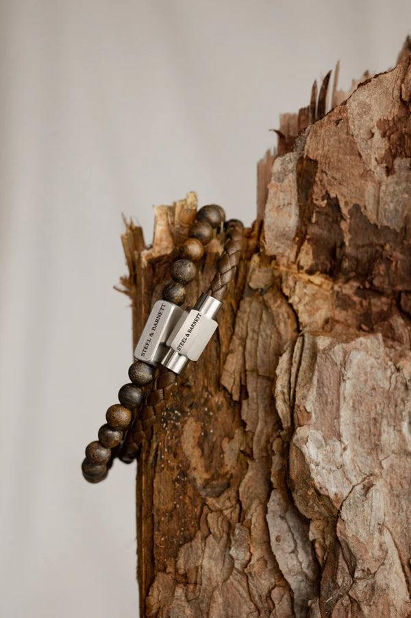 Luke Landon Bracelet- Brown | Silver