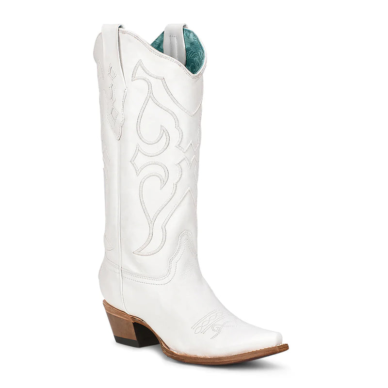 CORRAL WOMEN'S WHITE EMBROIDERY WESTERN BOOT