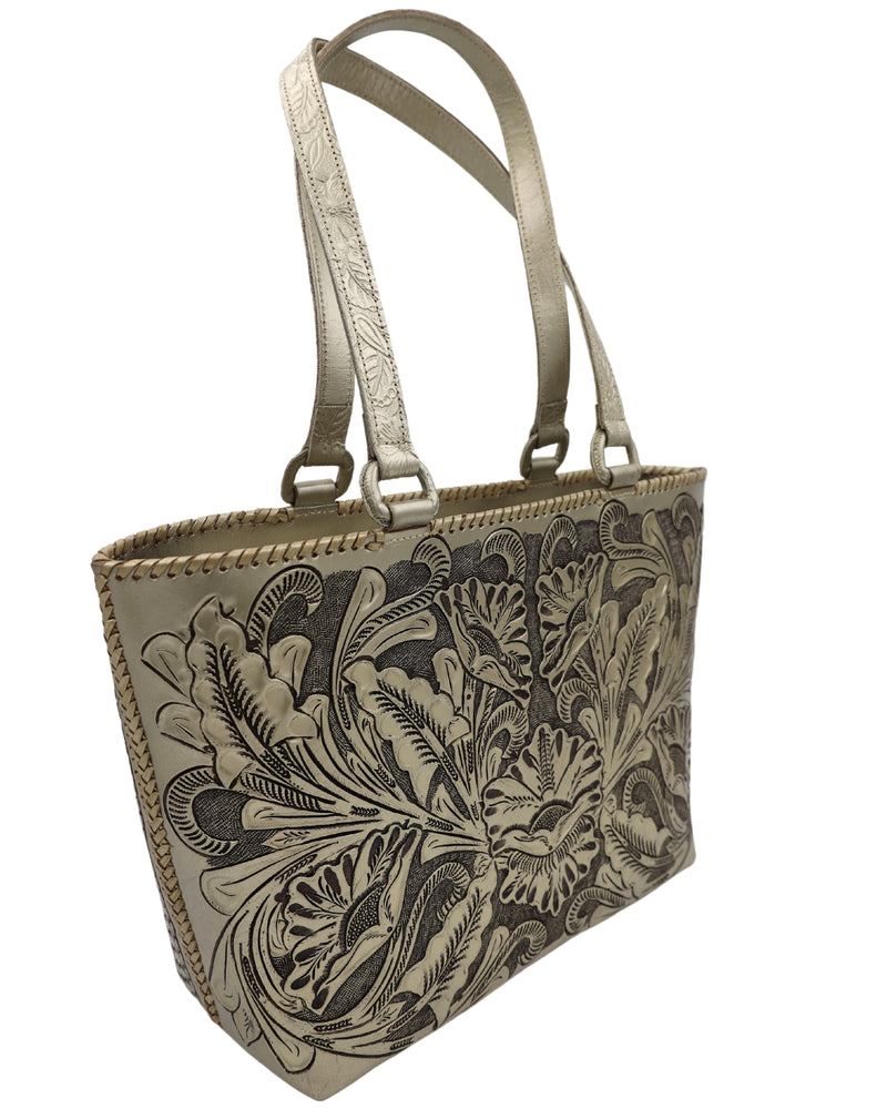 QUE CHULA KAROL PEWTER TOTE