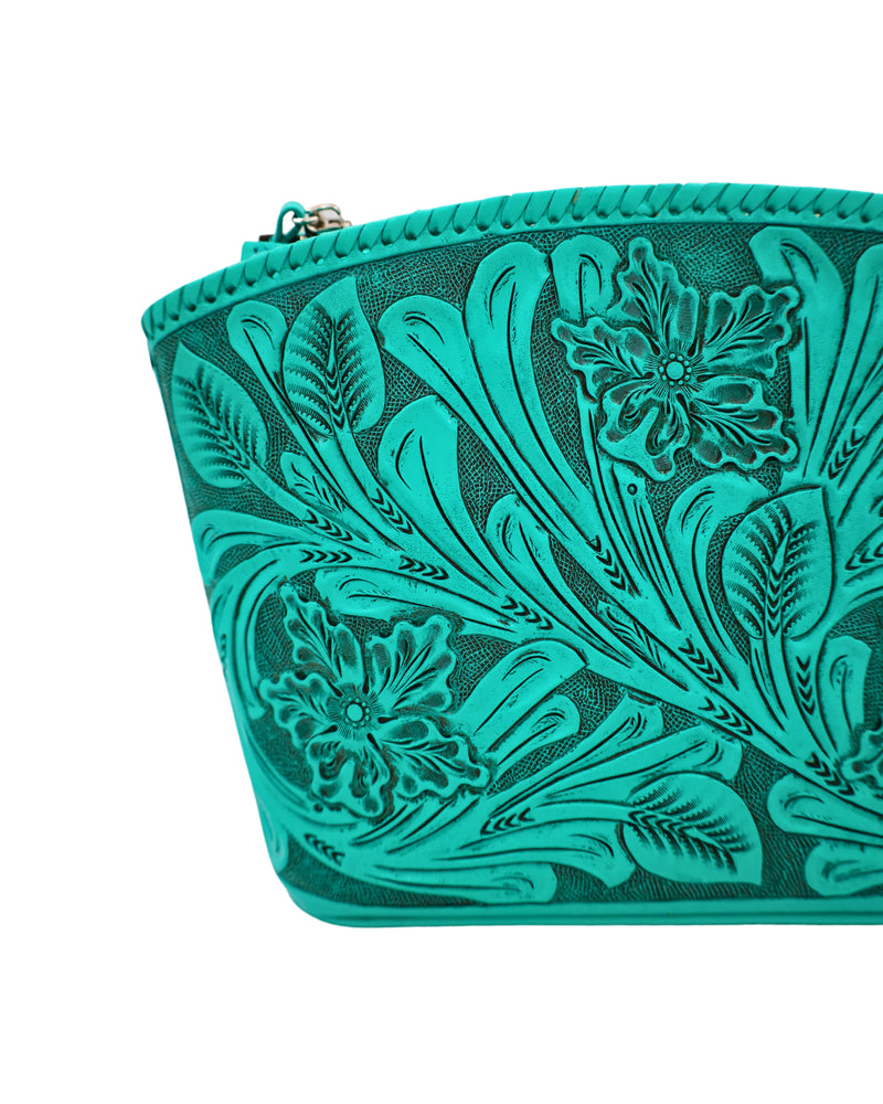 Consuela  Teal Large Cosmetic Case