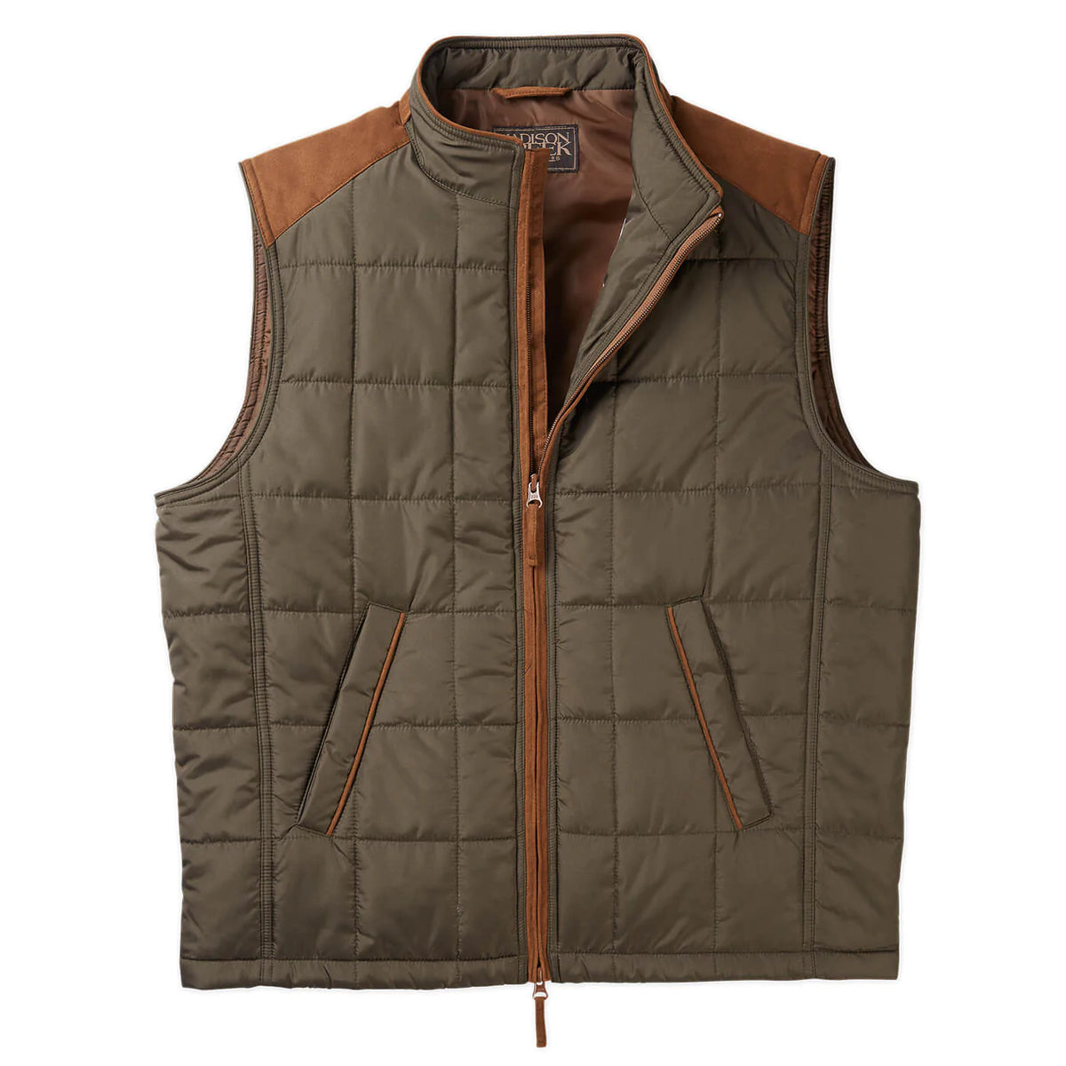 トップス Brook Big Pocket Nylon Vest brown トップス Brook Big Pocket Nylon Vest brown Mervyn's Men's