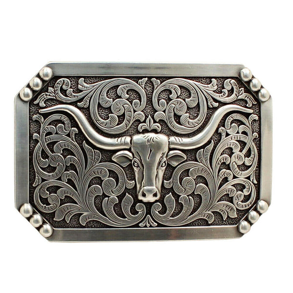 LONGHORN SCROLL BUCKLE