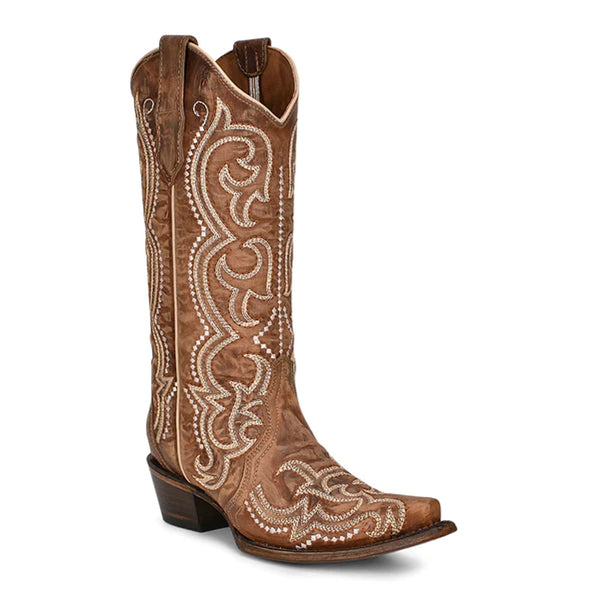 CIRCLE G BY CORRAL WOMEN'S SEQUENCE EMBROIDERY BOOT