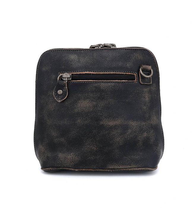 BED STU VENTURA BLACK HANDWASH CROSSBODY BAG